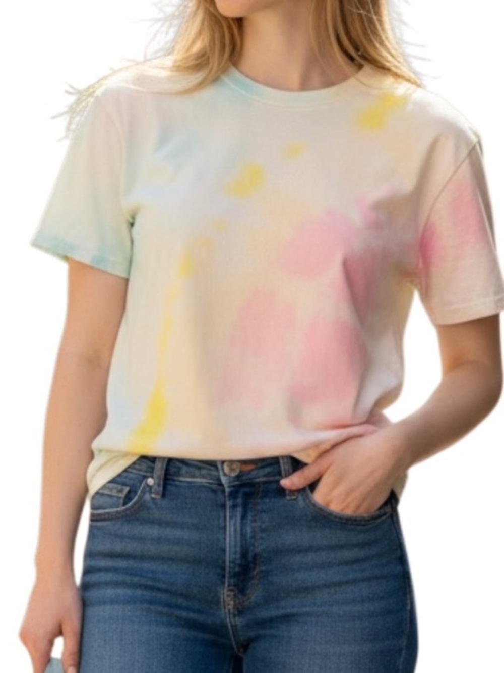 Gildman Tie Dye Pastel T-Shirt Size Large